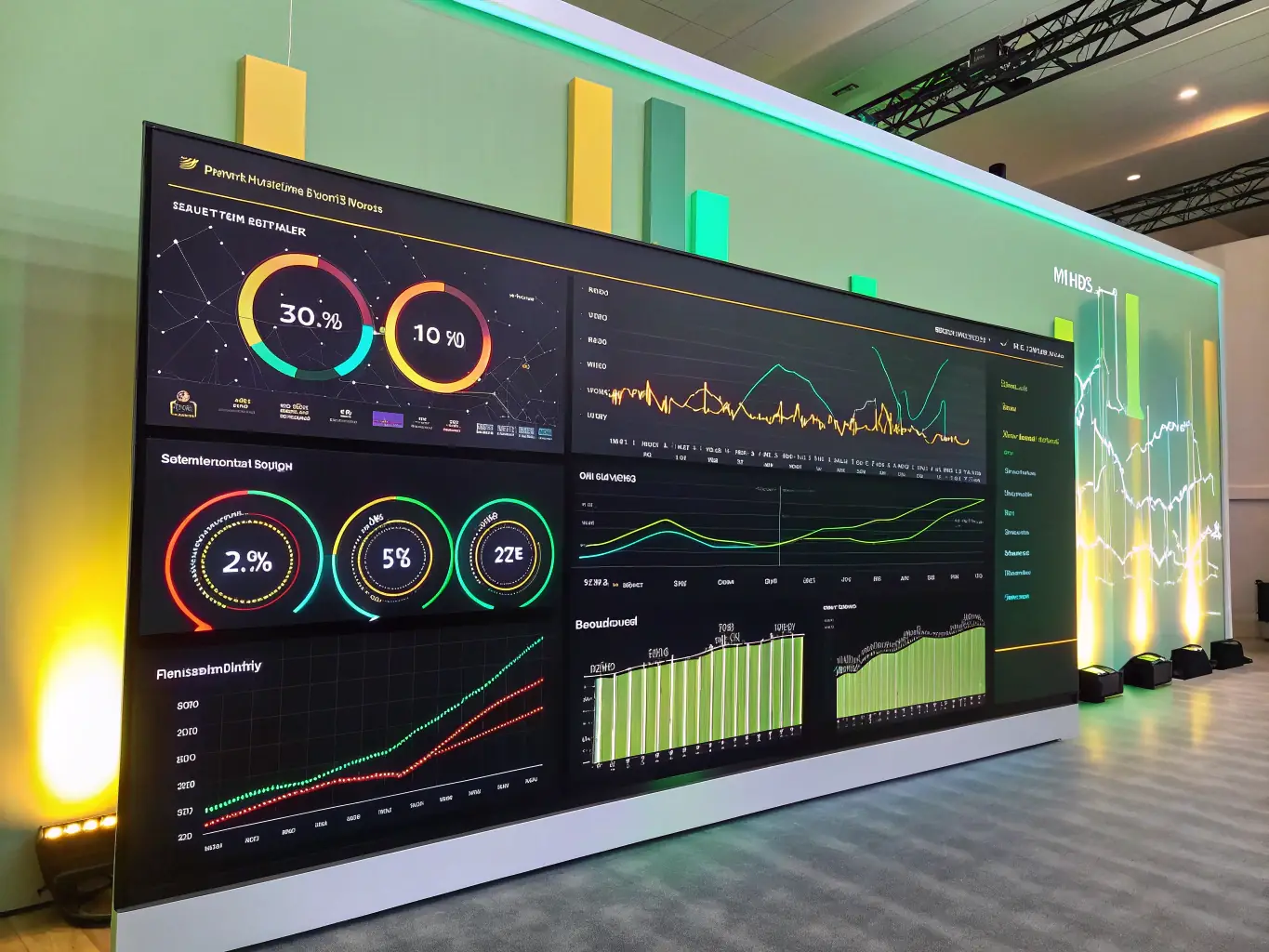 A digital marketing dashboard displaying analytics and campaign performance metrics, representing Selvex's data-driven approach to advertising.